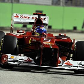 Vettel repite mejor tiempo y Fernando Alonso fue tercero Vettel repite mejor tiempo y Fernando Alonso fue tercero