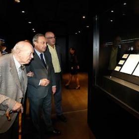 Di Stéfano visitó con Florentino su espacio en el Bernabéu Di Stéfano visitó con Florentino su espacio en el Bernabéu