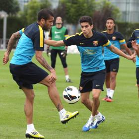Vilanova considera que a Bartra le llegó el momento Vilanova considera que a Bartra le llegó el momento