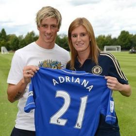 Adriana: "Siempre me he fijado en Torres" Adriana: "Siempre me he fijado en Torres"