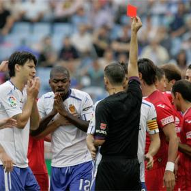 El Zaragoza alegará por las dos rojas a Romaric y Álvaro El Zaragoza alegará por las dos rojas a Romaric y Álvaro