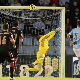 El talento de Valerón no llega para tumbar al Celta El talento de Valerón no llega para tumbar al Celta