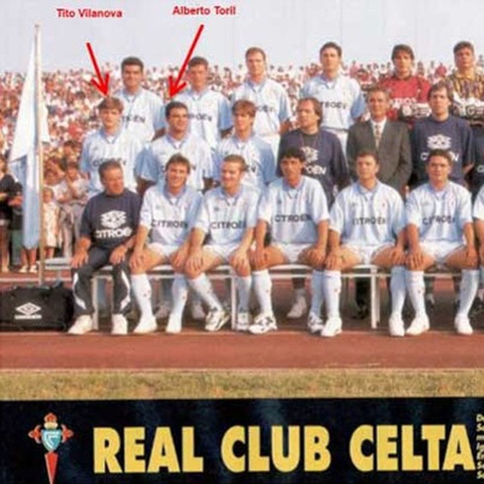 Tito Vilanova y Alberto Toril, juntos en el Celta 1994/95