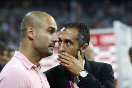 El hermano de Pep y Estiarte se reúnen con Galliani en Milán El hermano de Pep y Estiarte se reúnen con Galliani en Milán