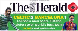 Para la prensa escocesa se trata de “una victoria histórica” Para la prensa escocesa se trata de “una victoria histórica”