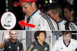 Los utilleros olvidaron quitar el 7 del escudo del chándal de CR7 Los utilleros olvidaron quitar el 7 del escudo del chándal de CR7