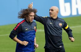 Regresa Puyol, que formará pareja de centrales con Piqué Regresa Puyol, que formará pareja de centrales con Piqué