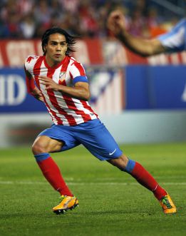 Diego Costa y Falcao, ataque del Atlético ante el Sevilla Diego Costa y Falcao, ataque del Atlético ante el Sevilla