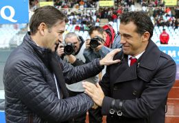 Montanier y Luis García, satisfechos con el empate Montanier y Luis García, satisfechos con el empate