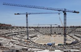 Cuatro estadios aún por hacer a seis meses de la Confecup Cuatro estadios aún por hacer a seis meses de la Confecup
