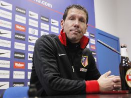 Simeone: "Alegre por llevar un año en un club que quiero" Simeone: "Alegre por llevar un año en un club que quiero"
