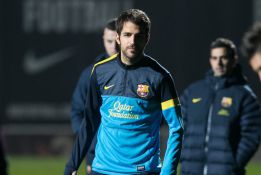 Cesc Fàbregas y Song están listos para disputar el derbi Cesc Fàbregas y Song están listos para disputar el derbi