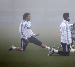 Marcelo entrenó con el grupo 87 días después de su lesión Marcelo entrenó con el grupo 87 días después de su lesión