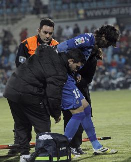 Lafita sufre un esguince de grado dos en su rodilla izquierda Lafita sufre un esguince de grado dos en su rodilla izquierda