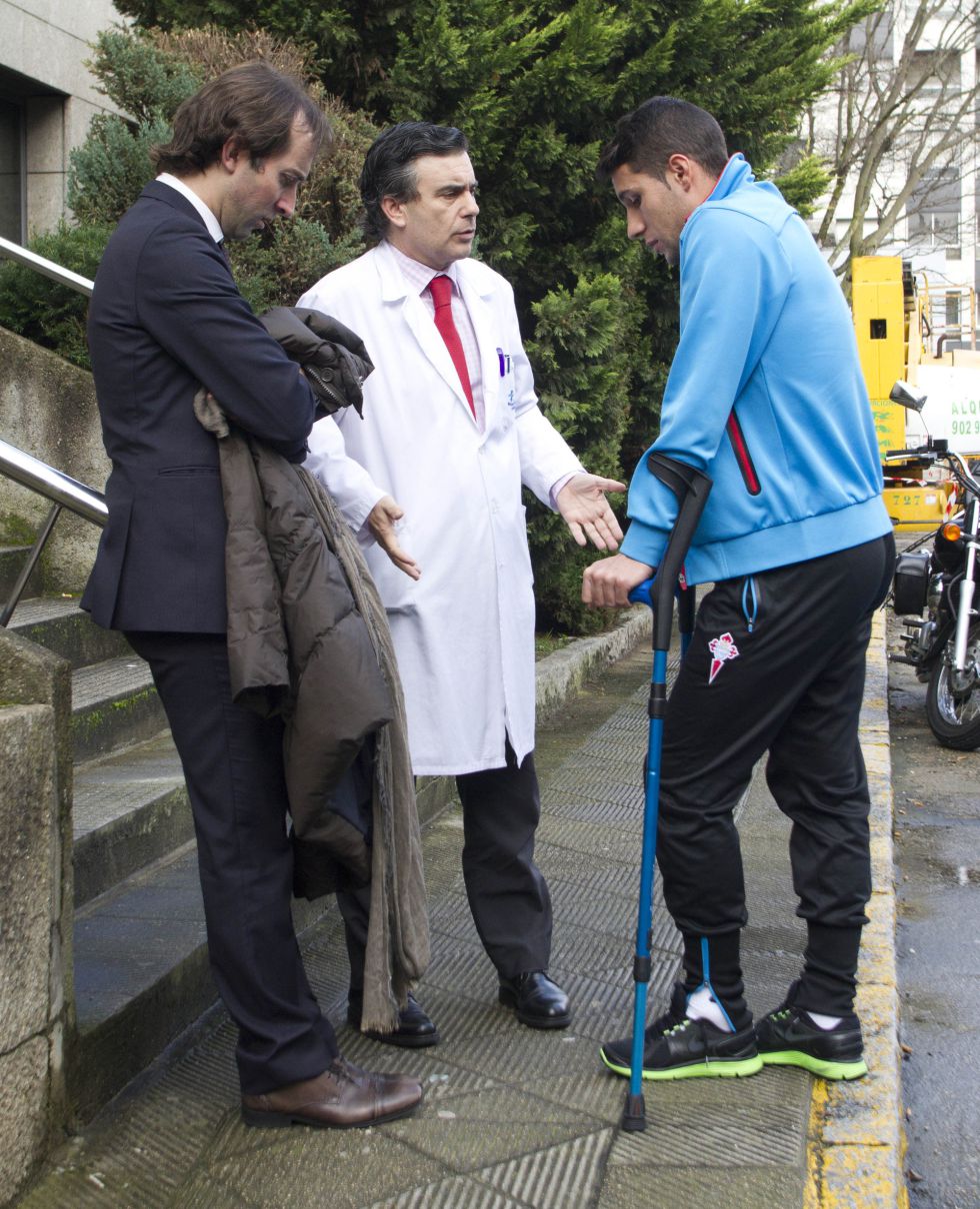 Hugo Mallo será operado este jueves de la rodilla izquierda