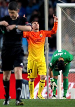 Messi iguala otro récord: diez jornadas consecutivas marcando Messi iguala otro récord: diez jornadas consecutivas marcando
