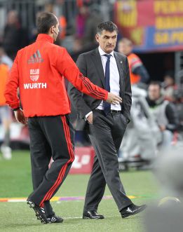 Mendilibar: "Tras el partido y la expulsión no existió el partido" Mendilibar: "Tras el partido y la expulsión no existió el partido"