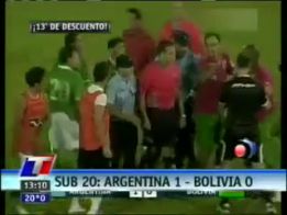 Este Argentina-Bolivia Sub-20 es uno de los partidos denunciados Este Argentina-Bolivia Sub-20 es uno de los partidos denunciados