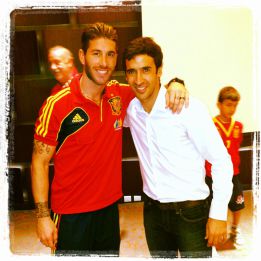 Raúl visitó a la Selección Raúl visitó a la Selección