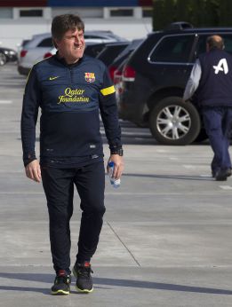 Los jugadores disponibles se entrenaron con el Barça B Los jugadores disponibles se entrenaron con el Barça B