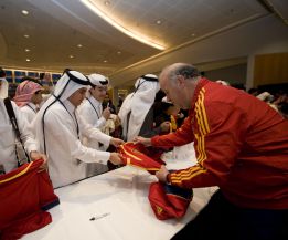 Besamanos de la Selección a la Familia Real de Catar Besamanos de la Selección a la Familia Real de Catar
