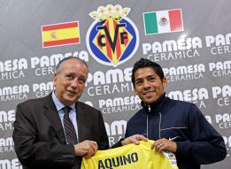 Javier Aquino: "Mi objetivo es devolver al Villarreal a Primera" Javier Aquino: "Mi objetivo es devolver al Villarreal a Primera"