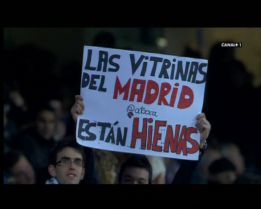 La afición del Madrid mostró su malestar por el vídeo de TV3