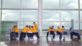 El Barça ya está en Granada tras una hora de retraso en su vuelo El Barça ya está en Granada tras una hora de retraso en su vuelo