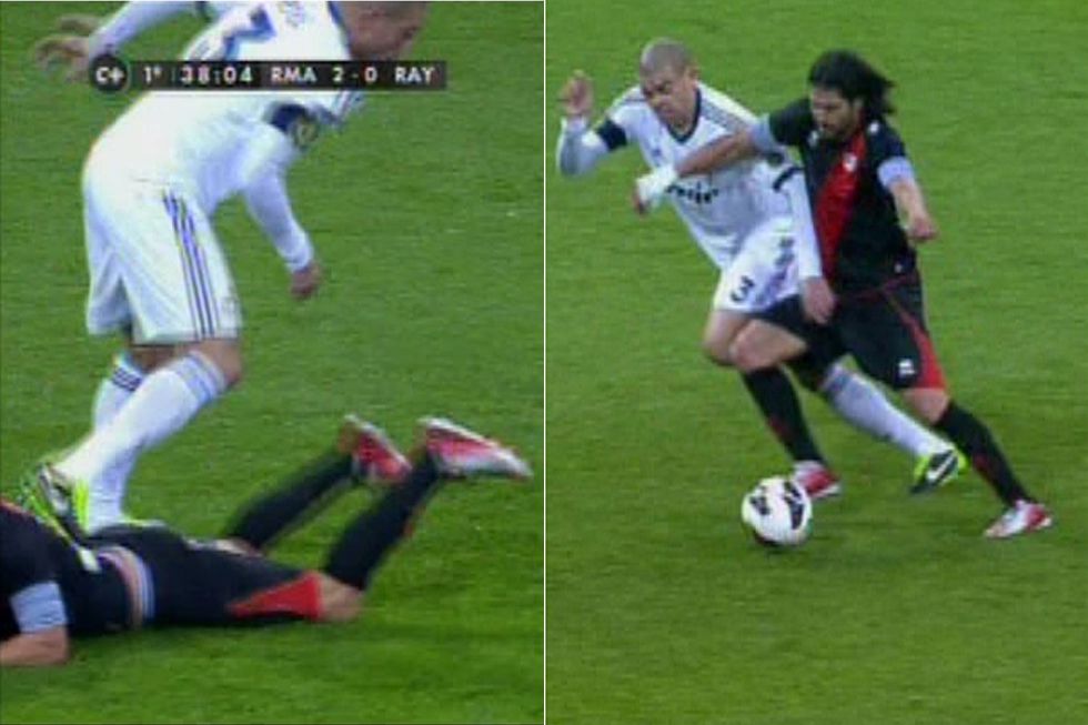 Pepe y el Chori se picaron durante el partido del Bernabéu