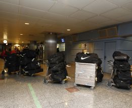 El Atleti se lleva 700 kilos de equipaje para combatir el frío El Atleti se lleva 700 kilos de equipaje para combatir el frío