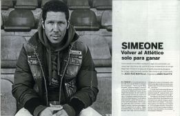 Simeone: "Sabía que volvería. Me dediqué a prepararme" Simeone: "Sabía que volvería. Me dediqué a prepararme"