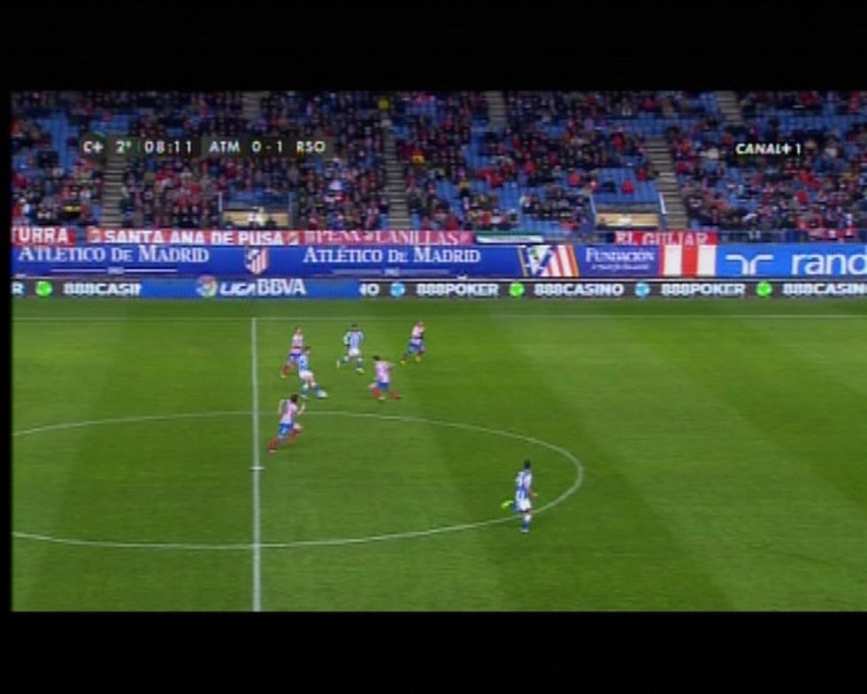 Xabi Prieto arrancó en fuera de juego en el gol de la Real