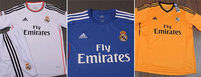 Las camisetas del Madrid 2013-14: blanco, azul y naranja Las camisetas del Madrid 2013-14: blanco, azul y naranja