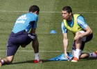 Coentrao se sumó hoy a los tocados Xabi Alonso y Ramos
