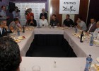 Simeone se reunió con sus compañeros del doblete