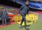Vilanova dirige el entrenamiento tras regresar de Nueva York
