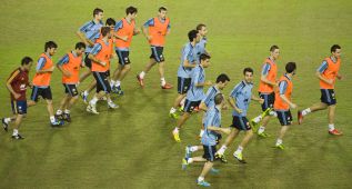 Las imágenes del entrenamiento de la Selección