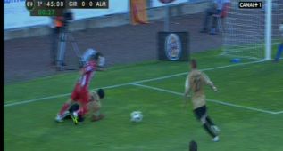 Posible penalti a Jofre de Verza al concluir la primera mitad
