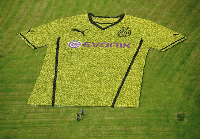 80.645 flores para presentar la nueva camiseta del Borussia