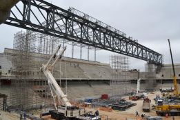 Las obras del estadio de Curitiba continúan con normalidad Las obras del estadio de Curitiba continúan con normalidad