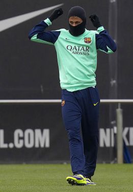 Sesión con Neymar, Alexis, Song y Masche, pero sin Messi