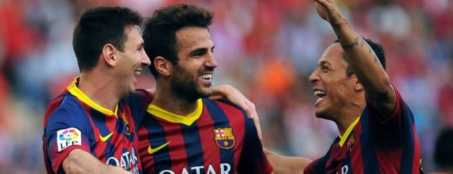 Pedro, Neymar y Messi, tridente de ataque ante el Valladolid Pedro, Neymar y Messi, tridente de ataque ante el Valladolid