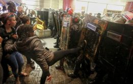 Heridos y detenidos en marcha anti Mundial en Sao Paulo