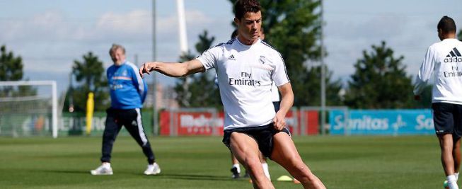 Cristiano también trabajó en el día libre y a gran intensidad Cristiano también trabajó en el día libre y a gran intensidad