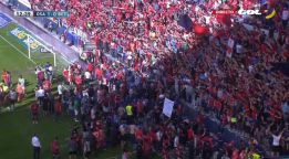 El Sadar: 68 heridos al ceder una valla; se alargaron los descansos El Sadar: 68 heridos al ceder una valla; se alargaron los descansos