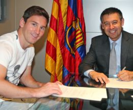 Leo Messi firma la tregua y su séptima renovación con el Barça Leo Messi firma la tregua y su séptima renovación con el Barça