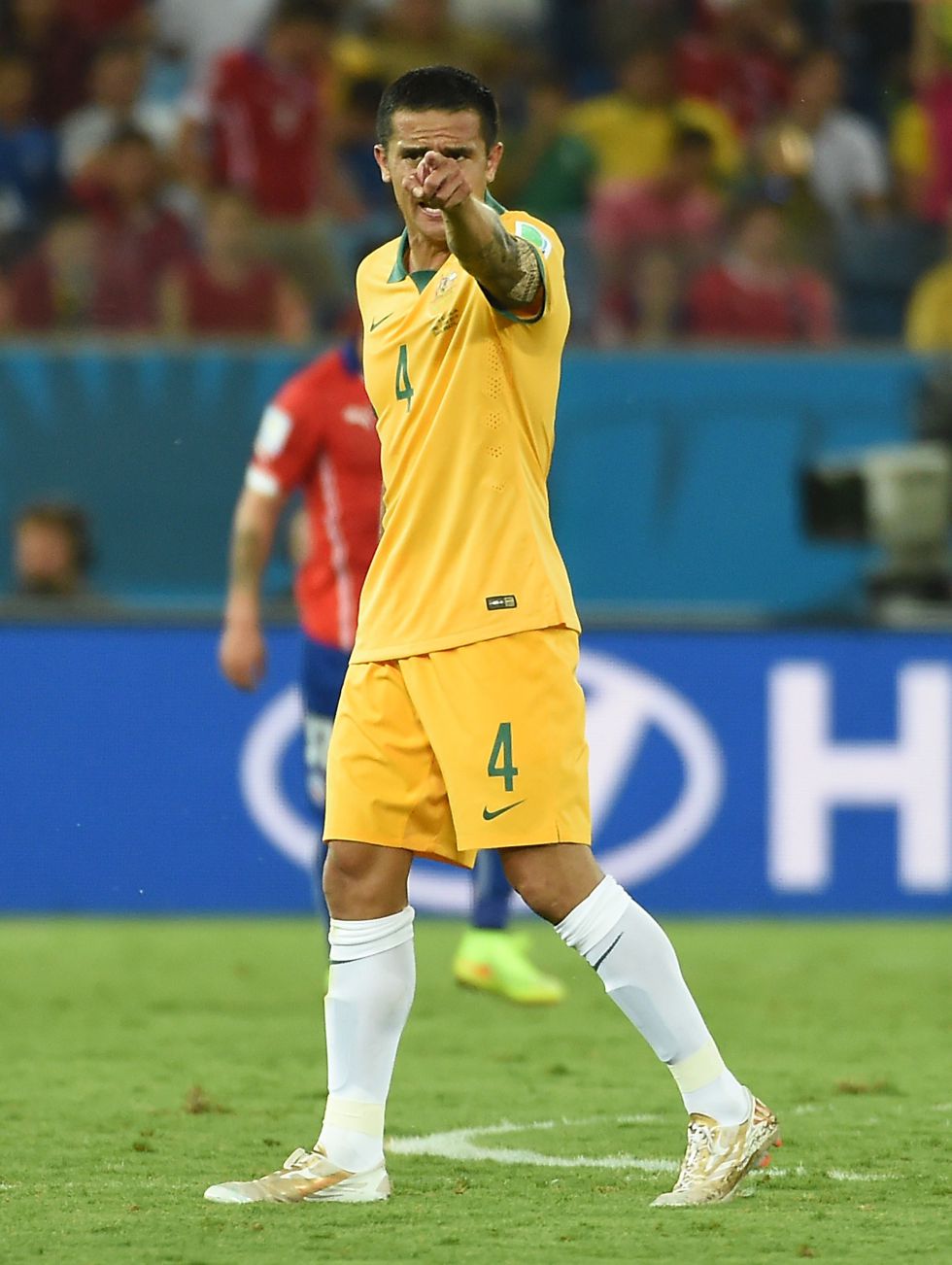 Cahill se mostró muy molesto: “Chile tuvo actitud antideportiva”