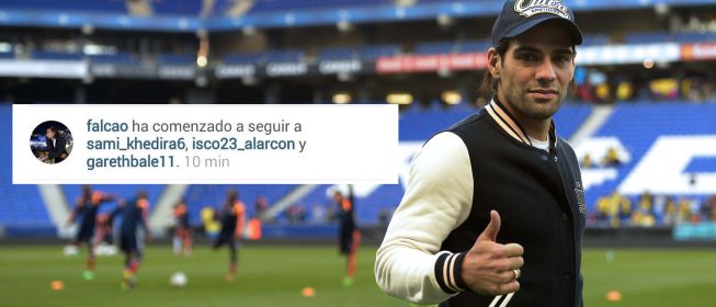 Falcao comienza a seguir en Instagram a Bale, Isco y Khedira Falcao comienza a seguir en Instagram a Bale, Isco y Khedira