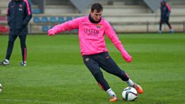 El Barça se entrena antes de recibir al Huesca en Copa