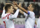 Gameiro y el Sevilla divierten; el Granada se autodestruye